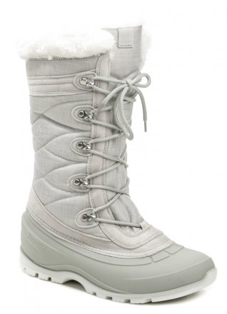 Winter-Wanderstiefel für Damen von KAMIK mit HEAT-MX™-Wärmeisolierung und Schnürverschluss. Die Schuhe sind sowohl für Stadt- als auch für Landgänge geeignet und bestehen aus einer Kombination aus Textil und Synthetikmaterial mit Nubukleder.