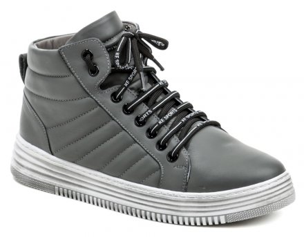 Winterwanderschuhe für Damen mit Schnürverschluss, aus echtem Naturleder und innen mit weichem Fell isoliert.