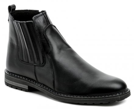 Herren-Winterwanderstiefel mit Reißverschluss, aus echtem Leder, isoliert mit Filz.