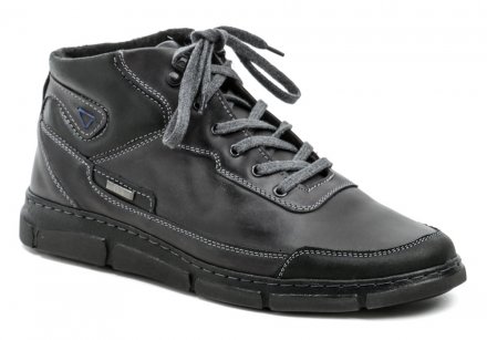 Herren-Schnürstiefelette aus echtem Naturleder für den Winter.