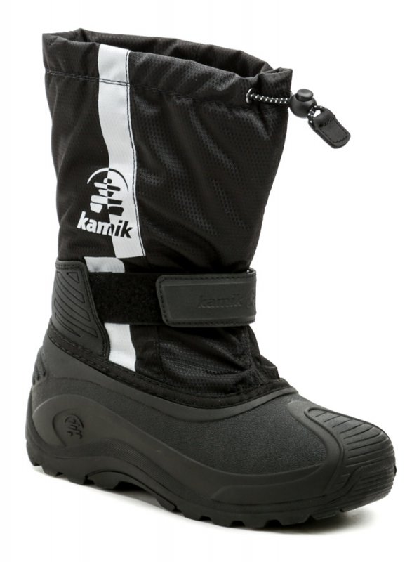 KAMIK STRIPE schwarze Kinderschneeschuhe für den Winter | ARNO-schuhe.de – Schuhe mit Tradition
