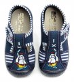 3F Jungen blaue Bootspantoffeln 2K5-9 | ARNO-schuhe.de – Schuhe mit Tradition