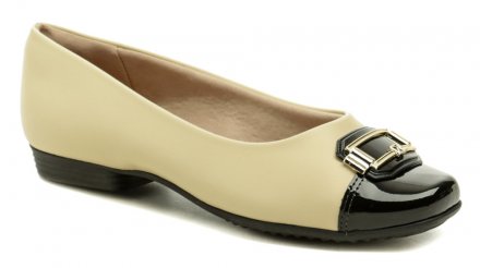 Ganzjährige Damen Lauf- und Partyschuhe Typ Ballerinas. Hergestellt aus synthetischem Material mit dekorativen Elementen.