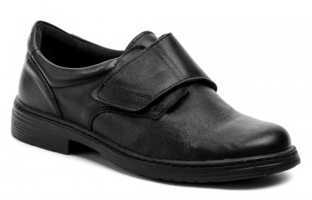 Ganzjahres-Wanderschuhe für Herren mit Klettverschluss, aus echtem Naturleder.