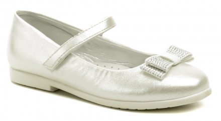 Mädchen-Sommer-Freizeitschuhe mit Gürtelverschluss mit Schnalle. Die Schuhe sind aus Kunstleder kombiniert mit Naturleder auf der Innensohle.