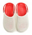 Magnus 59-0522-S9 weiß und rot Slip-on Crocs | ARNO-schuhe.de – Schuhe mit Tradition