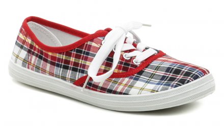 Sommer-Freizeit-Wanderschuhe aus Textilmaterial.