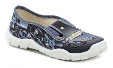 Sommerliche Wander- und Freizeitschuhe für Kinder aus Textilmaterial mit Lederinnensohle mit Längsgewölbestütze.