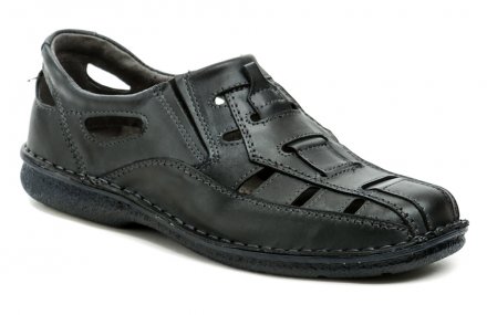 Sommerliche Herren-Wanderschuhe aus echtem Naturleder.