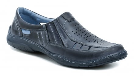Herrenschuhe in Übergröße aus echtem Naturleder für den Sommer.