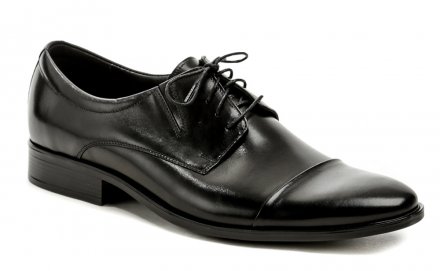Ganzjährige Herren-Schnürschuhe aus echtem Leder zum Anziehen und Gehen.