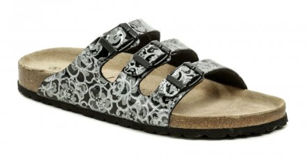 Sommerliche Wanderschuhe für Damen mit verstellbaren Schnallenriemen, aus synthetischem Material.