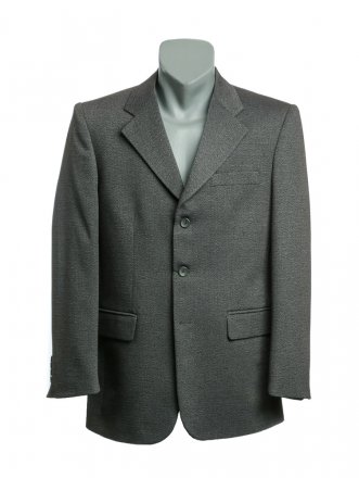 Ganzjahresjacke für Herren im klassischen Einreiherschnitt mit drei Knöpfen.
