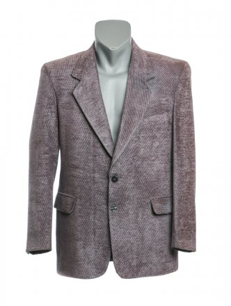 Ganzjahresjacke für Herren im klassischen Einreiherschnitt mit zwei Knöpfen.