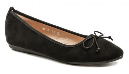 Damen-Sommer-Walking-Schuhe Typ Ballerinas, hergestellt aus Textilmaterial in Kombination mit synthetischem Material innen.