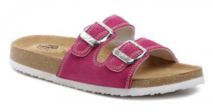 Damen-Hausschuhe und Slipper aus echtem Naturleder.