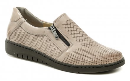 Ganzjährige Damen-Wanderschuhe mit Reißverschluss, aus hochwertigem echtem Leder.