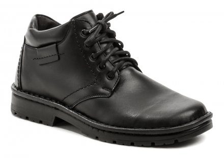 Herren-Winter-Wanderstiefel mit Schnürsenkeln, aus echtem Naturleder.