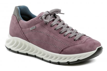 Ganzjahres-Wander- und Sportschuhe für Damen mit Schnürung, aus echtem Naturleder mit Membran.