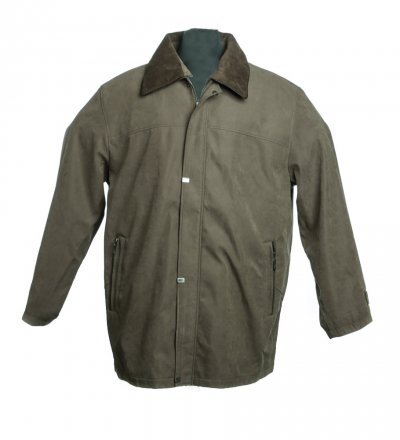 Ganzjahres- und Herbst-Wanderjacke für Herren in Übergröße aus einer Kombination von Textilmaterialien.