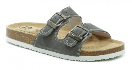 Damen-Hausschuhe und Slipper aus echtem Naturleder.
