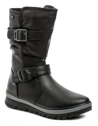 Winterstiefel für Damen mit Reißverschluss aus Synthetikmaterial.