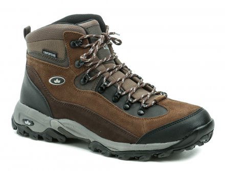 Ganzjahres-Wander- und Trekkingstiefel für Herren von Lico mit Schnürverschluss. Die Schuhe sind aus einer Kombination aus echtem Naturleder und Textilmaterial mit Comfortex®-Membran gefertigt.